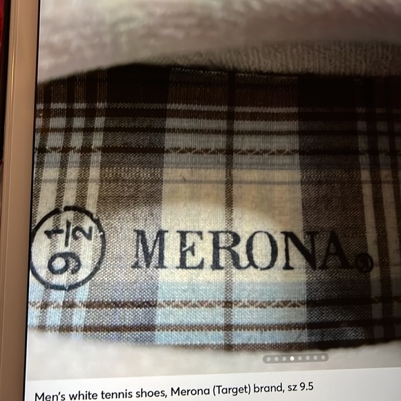 Men’s white tennis shoes, Merona (Target) brand, sz 9.5 - Picture 4 of 7